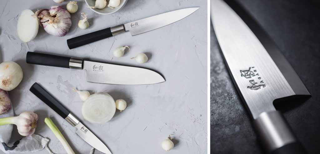 Couteaux japonais Kai Wasabi Black, gamme de couteaux de cuisine pour les particuliers