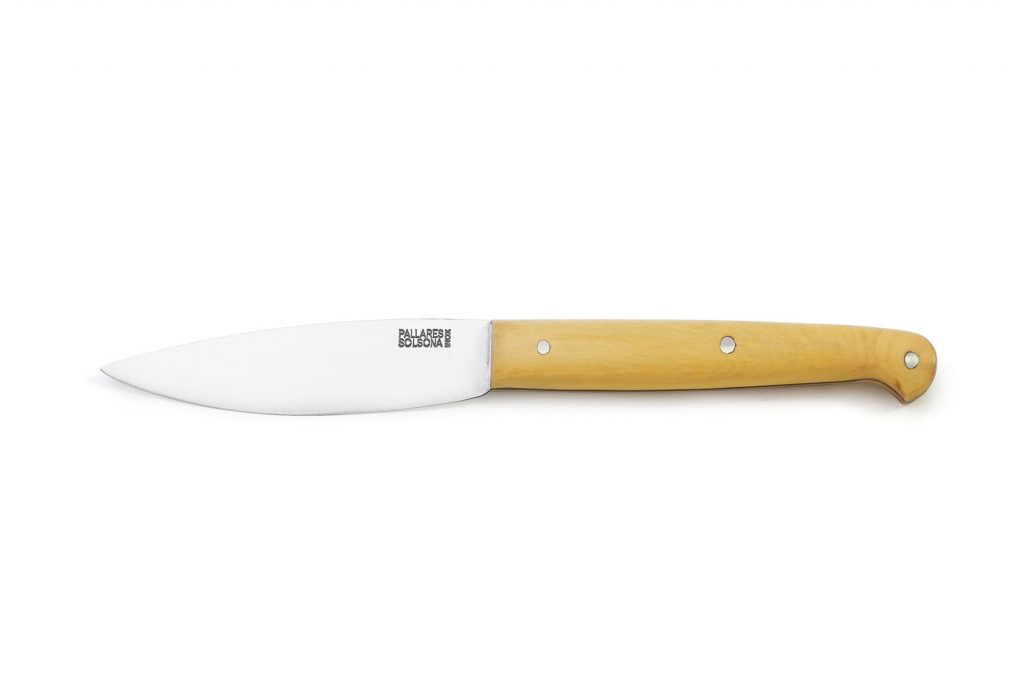 Couteau de table Pallarès Solsona avec manche en buis et lame en acier inox