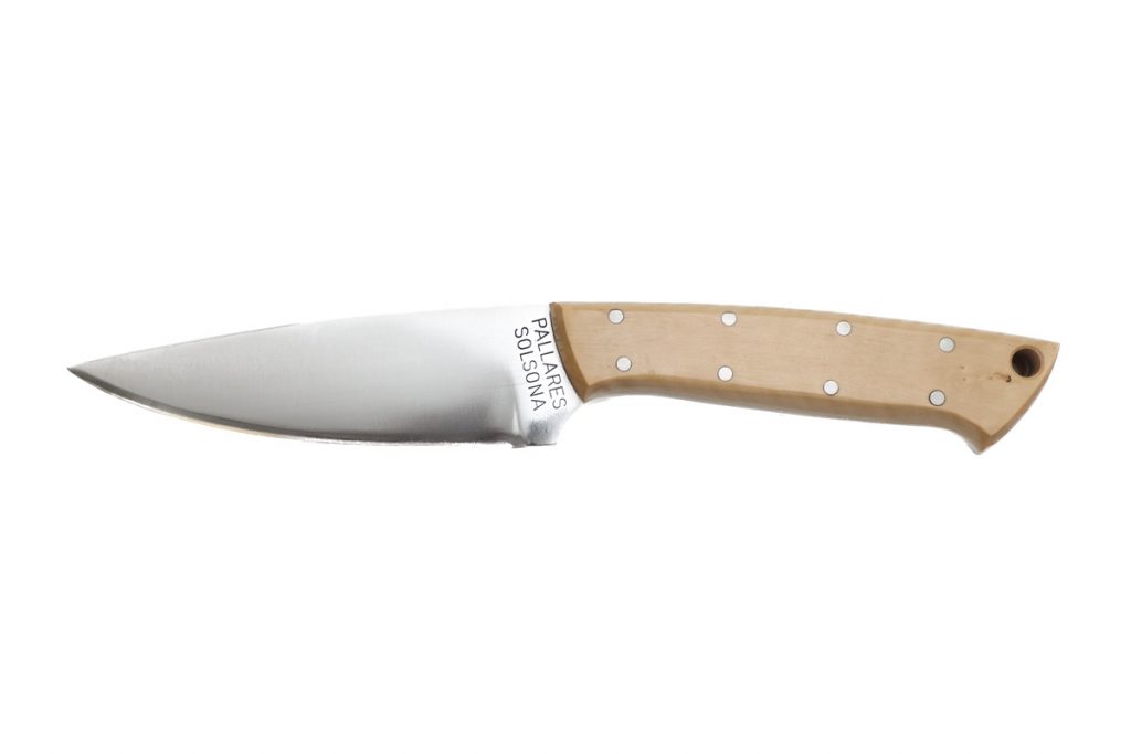 Couteau de chasse Pallarès Solsona - modèle n°4 avec manche en buis et lame carbone