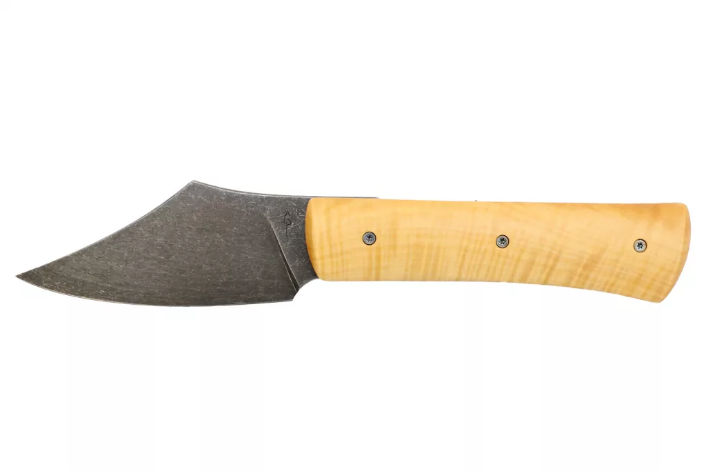 Couteau artisanal de Gabin Piedbois d'inspiration nordique de type scramasaxe