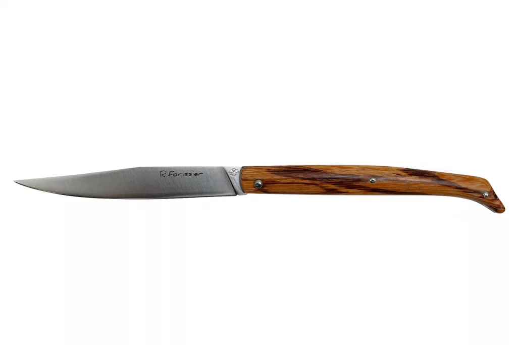 Couteau pliant de Robin Forissier modèle Le Chiloé - manche en bois de serpent