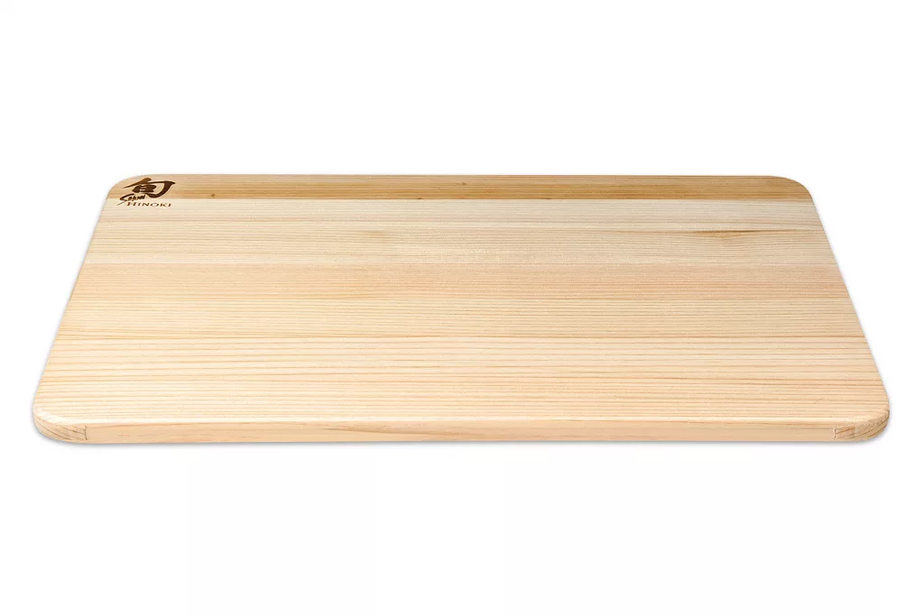 Planche à découper Kai en hinoki de dimensions 27,5 x 21,5 x 1 cm